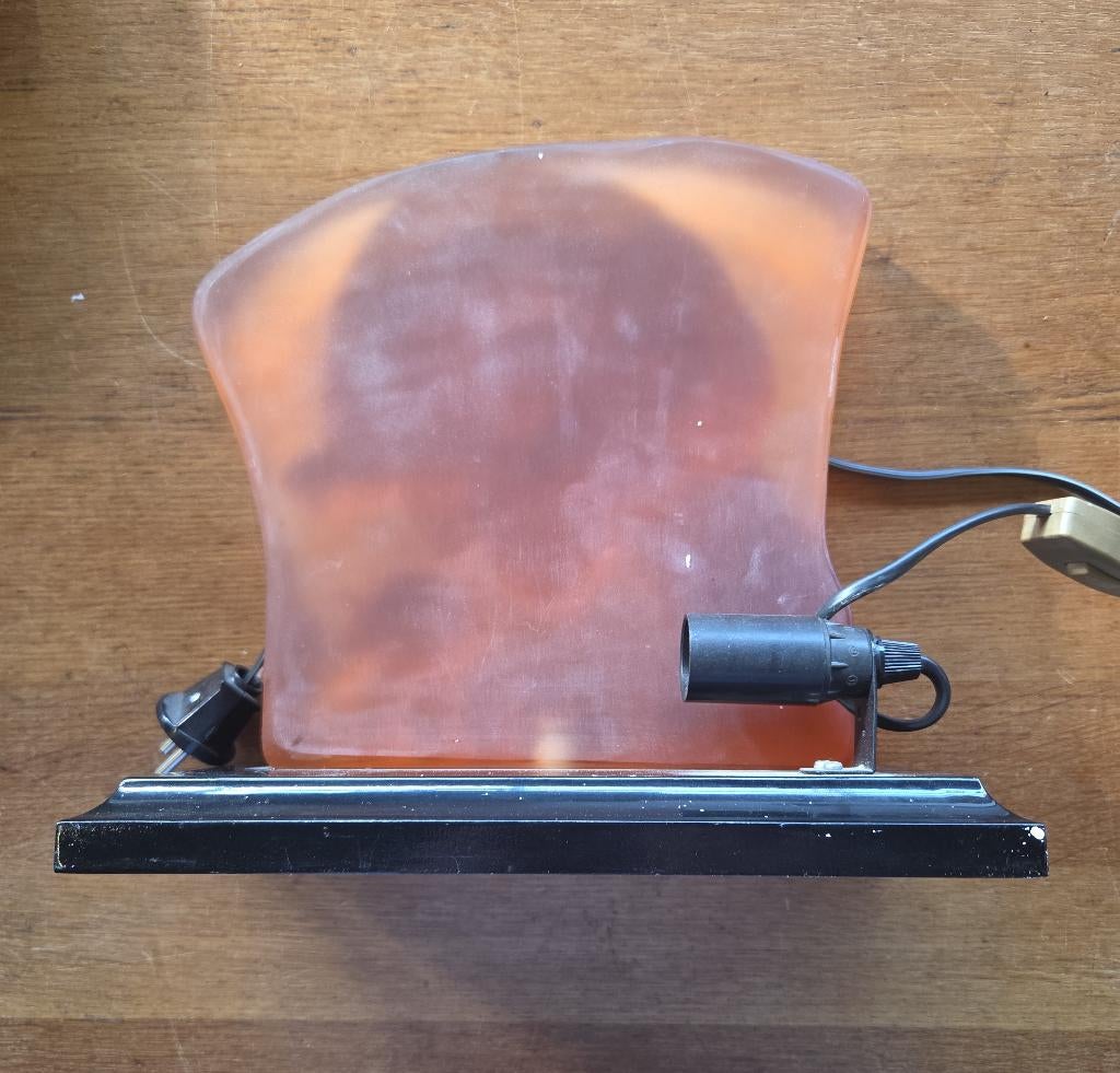 Art deco mat glazen lamp Le Parfum de la Rose, Ophalen of Verzenden