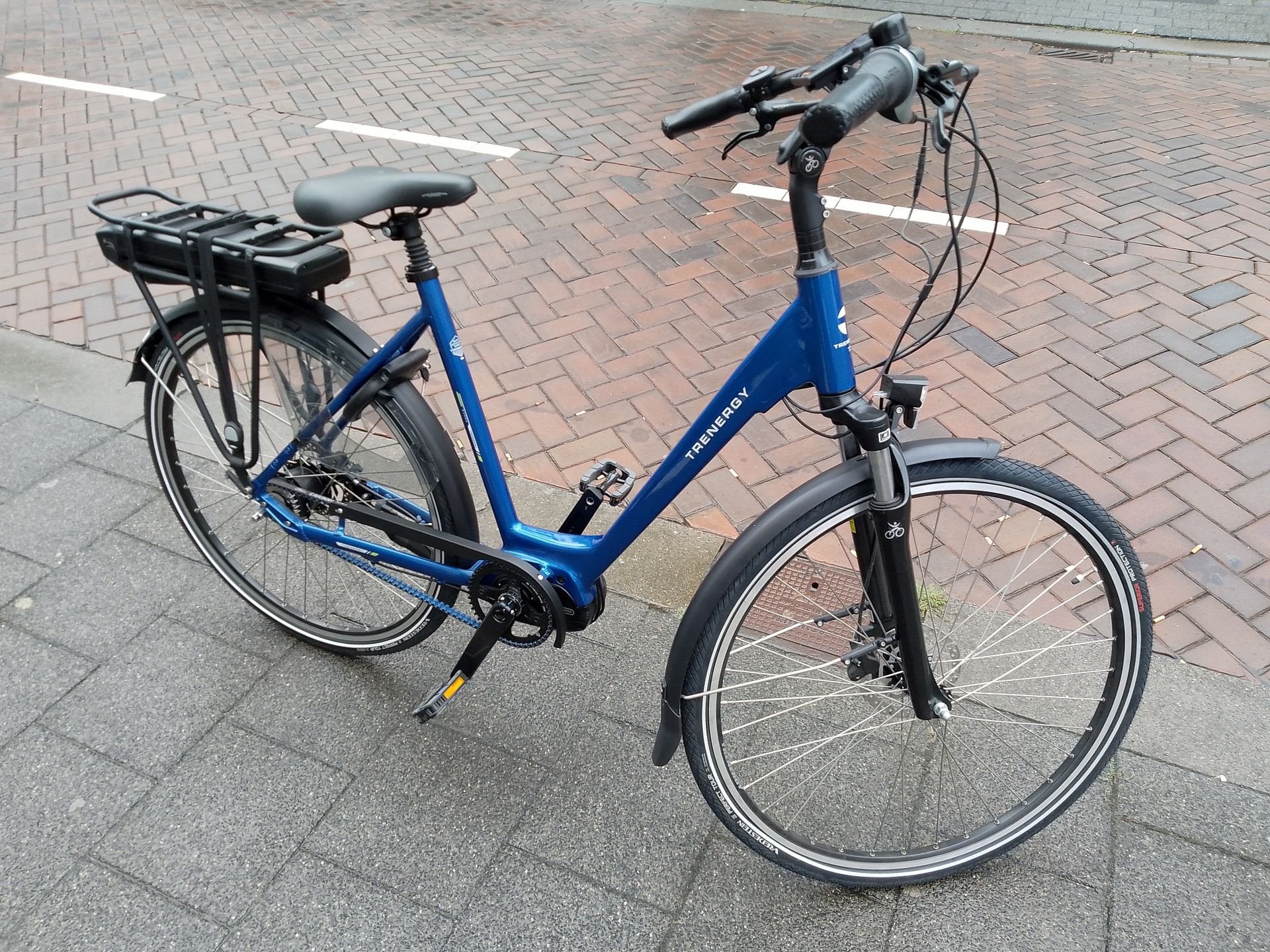 Trenergy Evora d55 elektrishe fiets nieuwstaat 5km mid.motor, Fietsen en Brommers, Elektrische fietsen, Overige merken, -, -, Zo goed als nieuw
