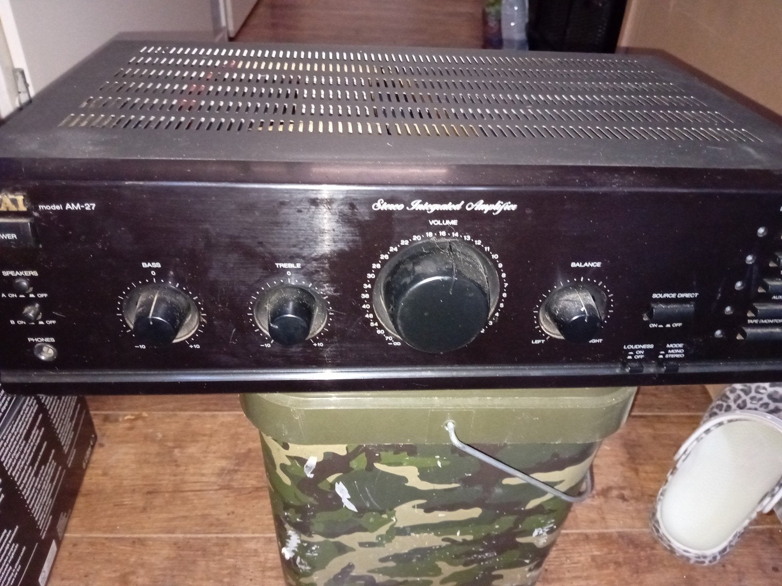 Akai AM-27 Stereo Geïntegreerde Versterker - Vintage Audio, Gebruikt, Ophalen, Overige merken, Minder dan 60 watt
