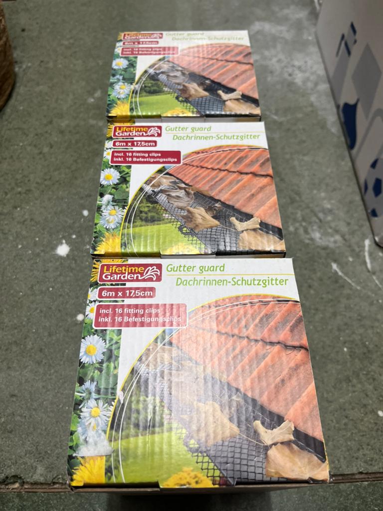 Dakgoot beschermers 3x 6 meter, Ophalen, Nieuw