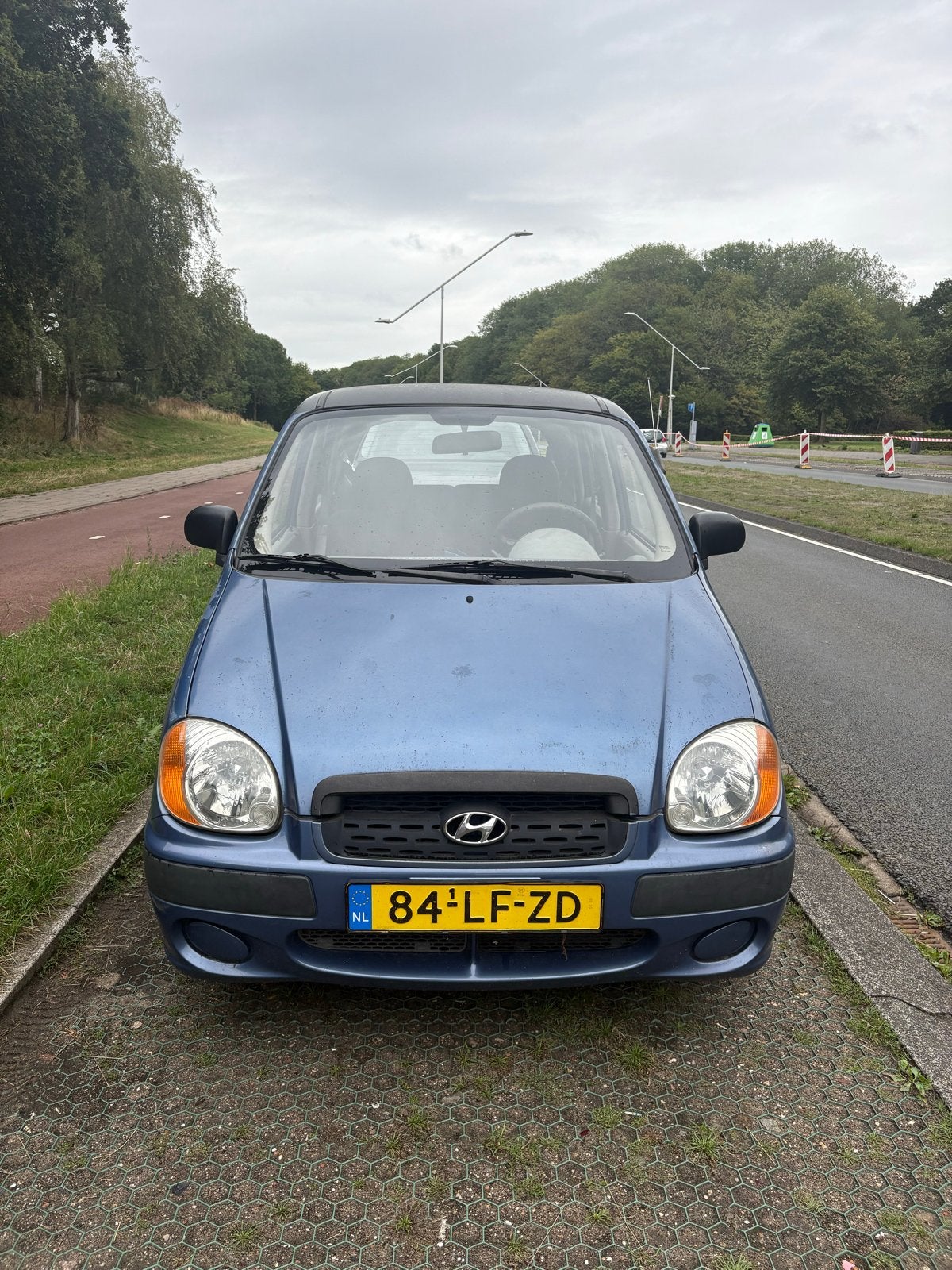 Hyundai Atos 1.0 I X Spirit AUT 2002 Blauw, Auto's, Hyundai, 15 km/l, 4 cilinders, 833 kg, Origineel Nederlands