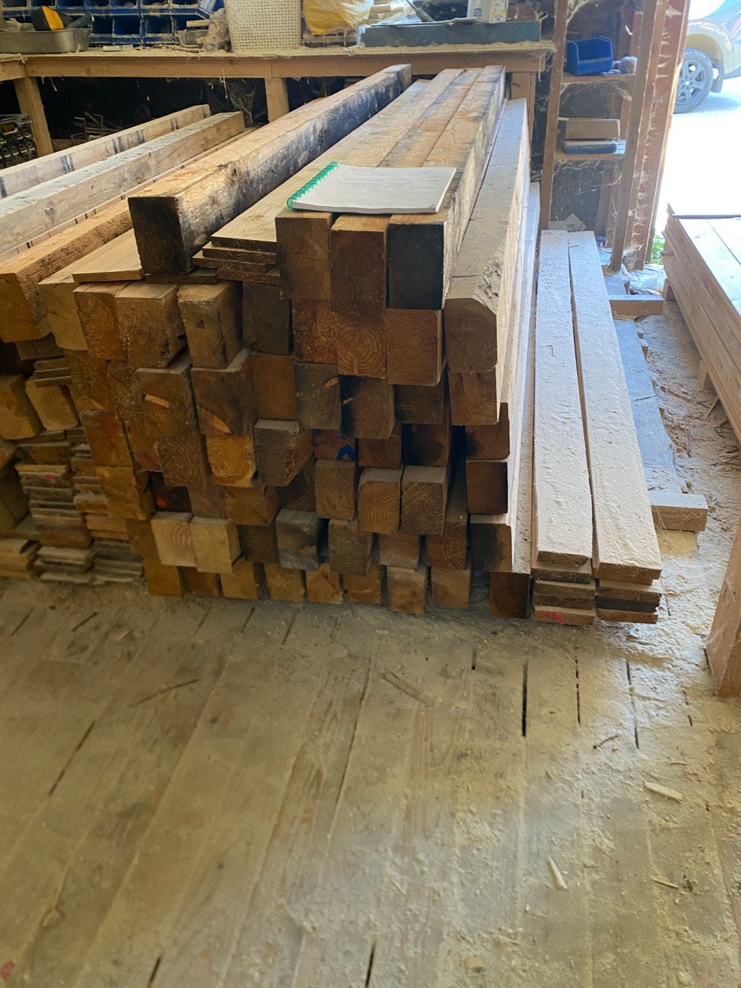 overkapping balken, Tuin en Terras, Palen, Balken en Planken, Ophalen, Zo goed als nieuw, 250 cm of meer, Balken