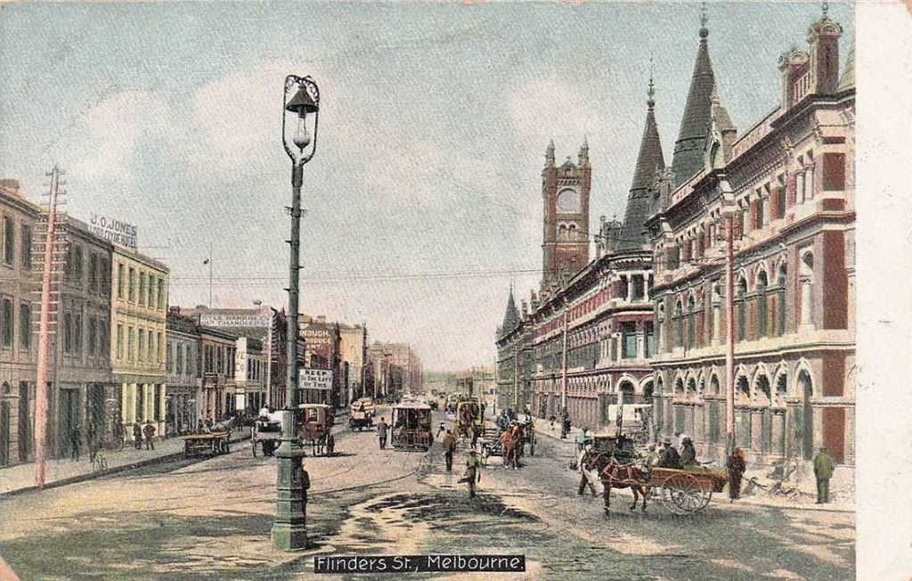 702-316-035 Flinders St. Melbourne, Verzenden, Voor 1920, Buiten Europa
