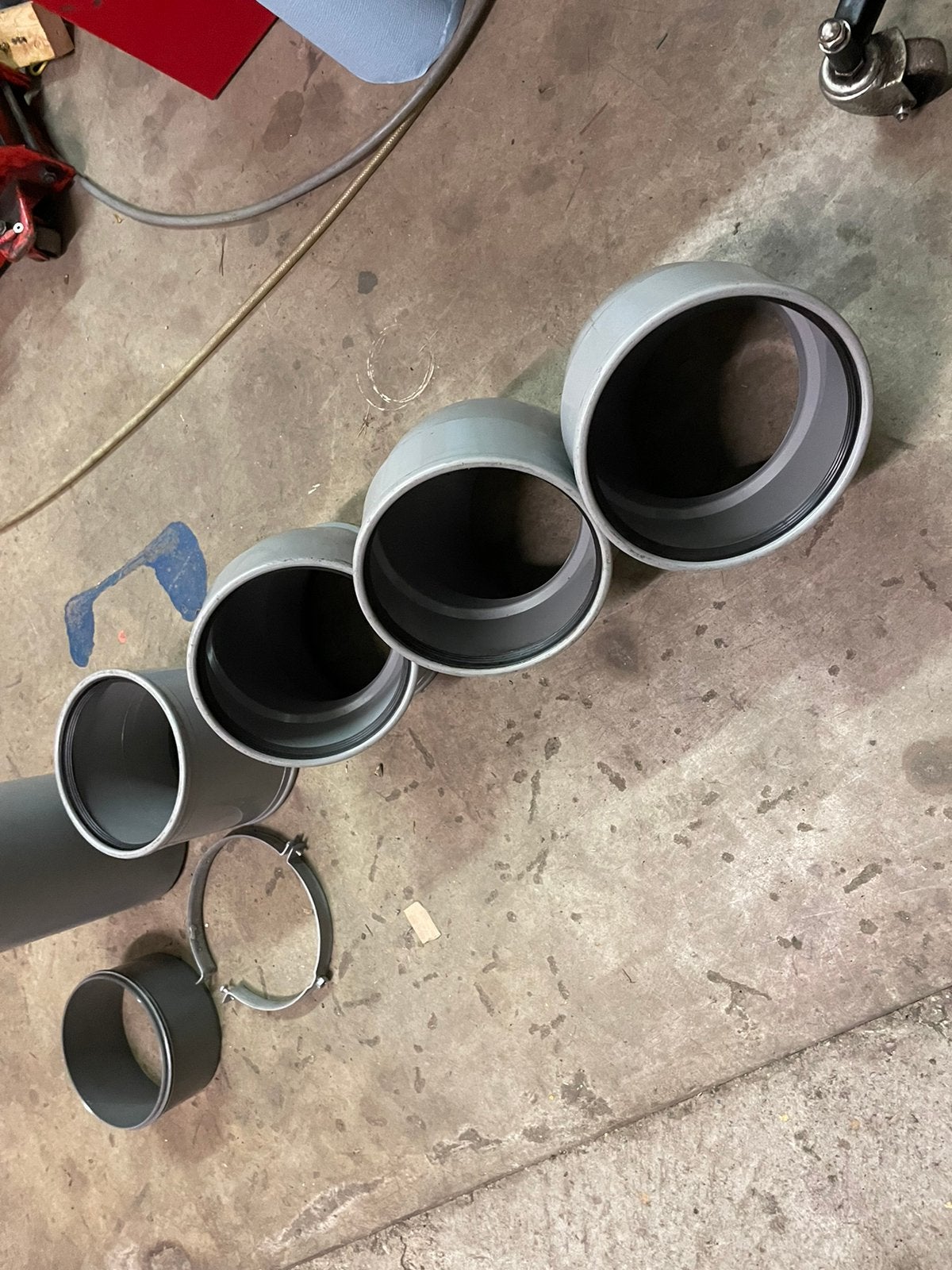 Dyka PVC buizen 200mm incl 1 klem, Ophalen, Pvc, Overige typen, Zo goed als nieuw
