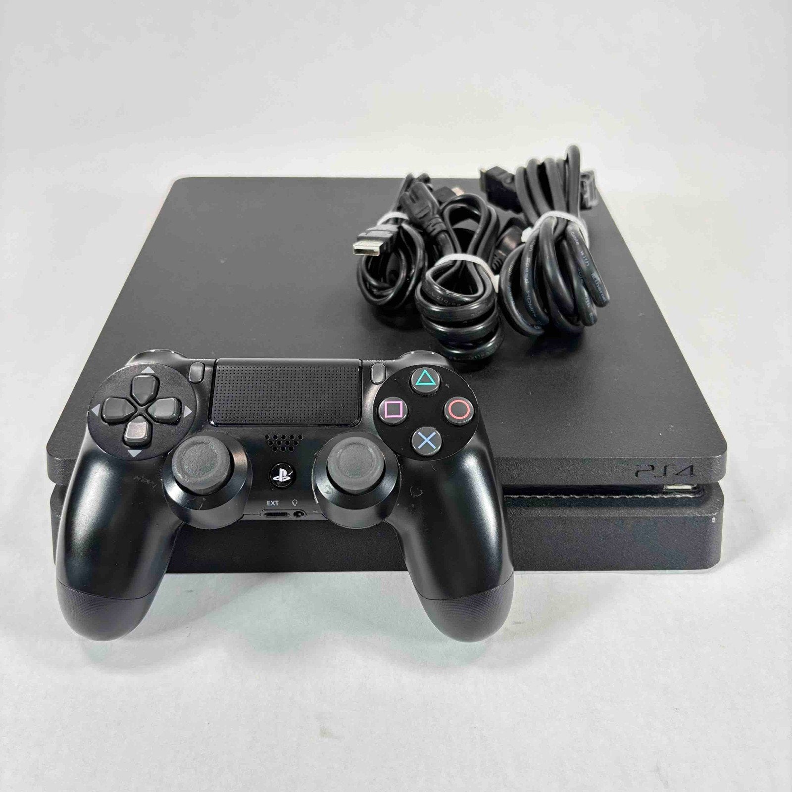 PS4 Slim 1TB  Jet Black + controller, Refurbished, Ophalen of Verzenden, 1 TB, Met 1 controller