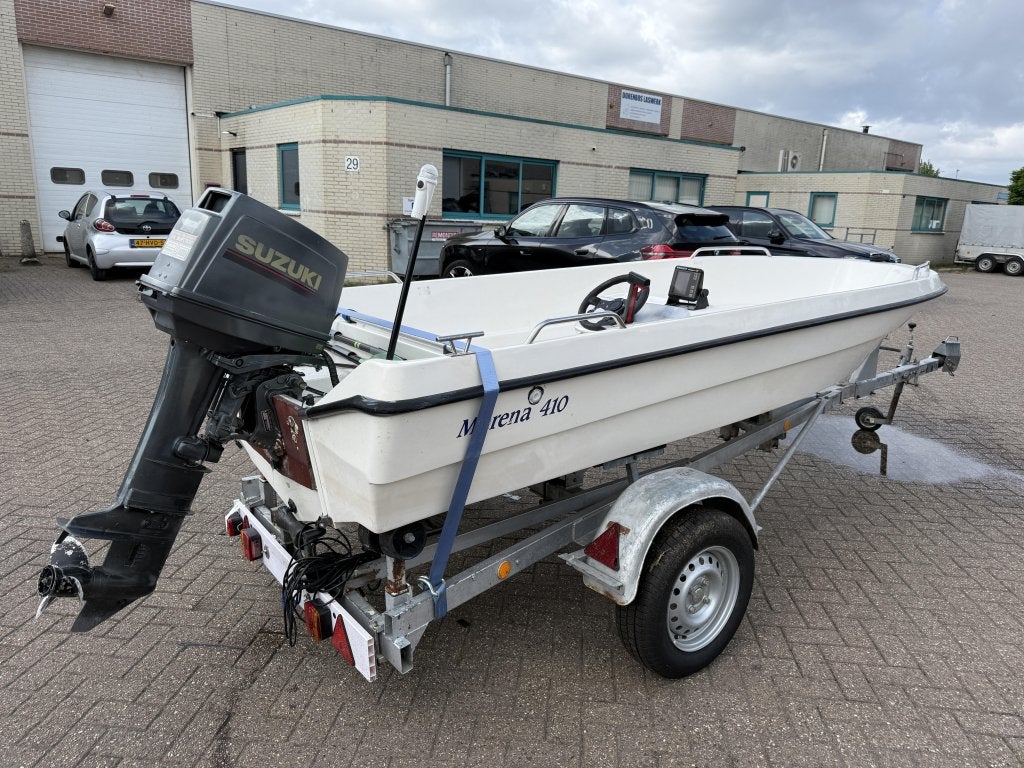 Murena 410 open Console boot met Suzuki 30PK incl stuur, Niet ingevuld, Gebruikt, Niet ingevuld, Benzine