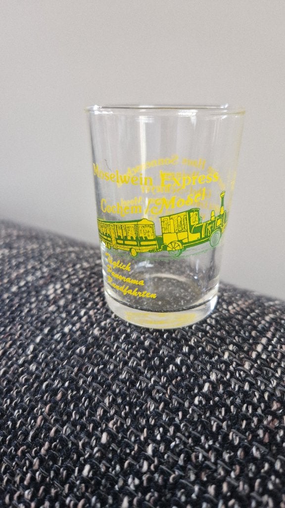 Vintage wijnglaasje Moselwijn Express Cochem, Ophalen of Verzenden, Zo goed als nieuw, Overige typen