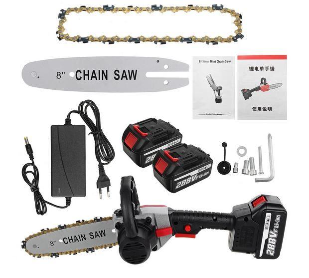 8 Inch Cordless Electric Chain Saw Wood Cutter, Ophalen of Verzenden, Nieuw