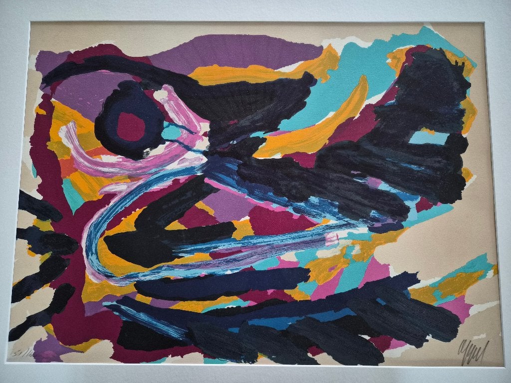 Karel Appel - Nesting Bird | Handgesigneerde lithografie, Gelimiteerde oplage, Ophalen, Dieren en Natuur, Lithografie