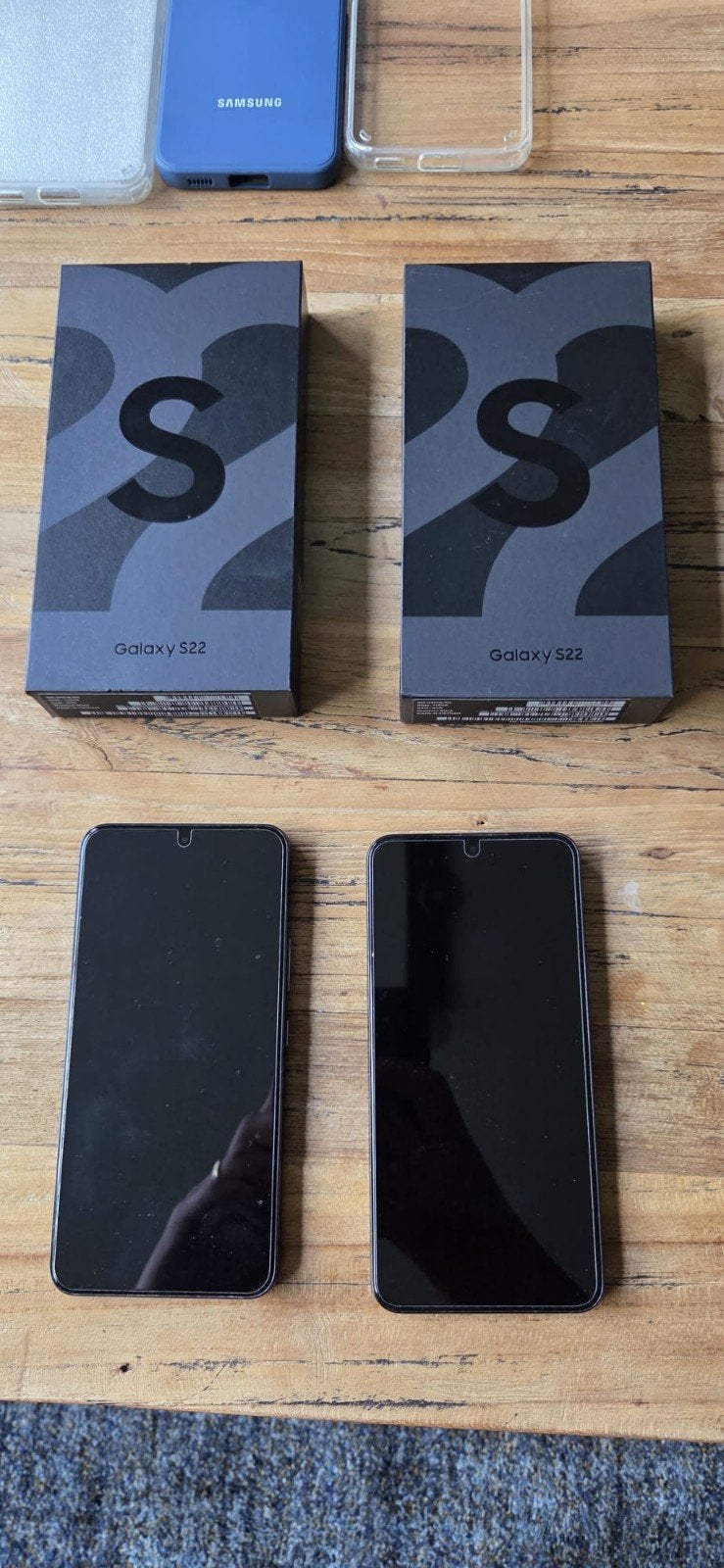 2x Samsung Galaxy S22 128gb prijs per stuk, Ophalen, Gebruikt, Zwart, Galaxy S22