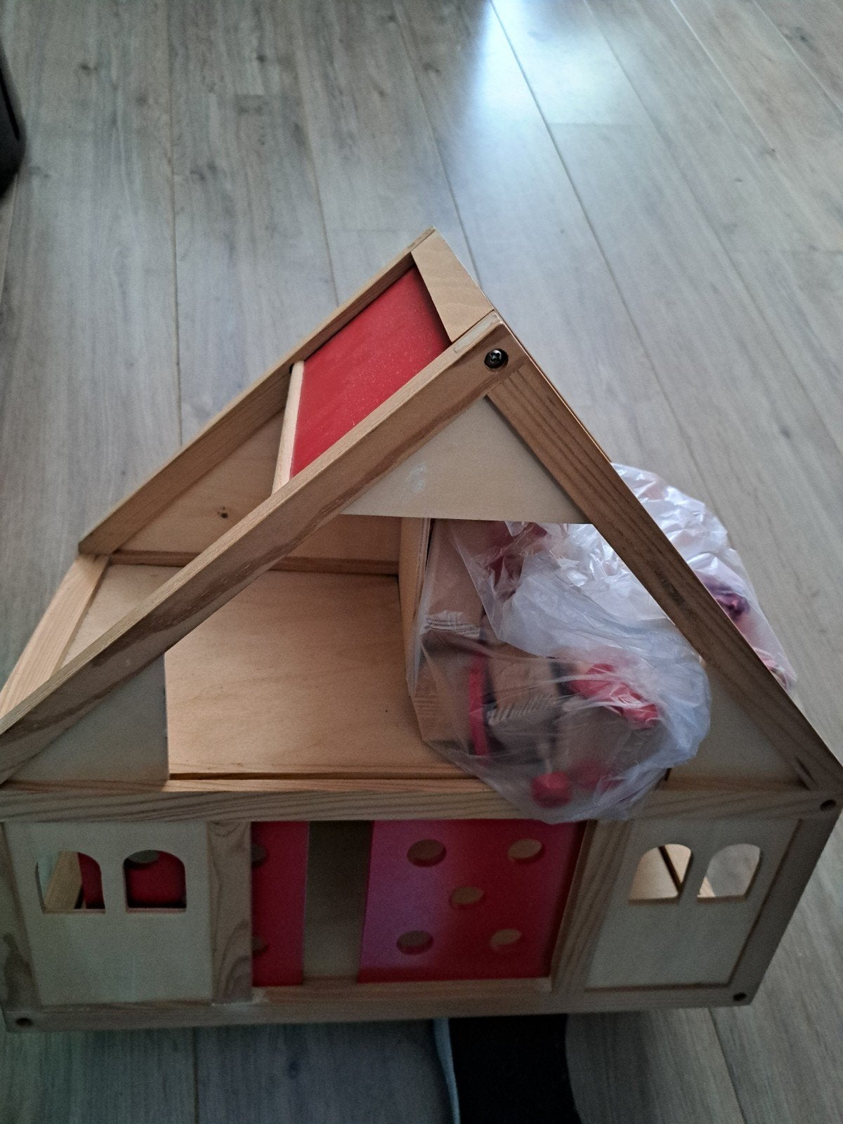 poppenhuis, Ophalen, Hout