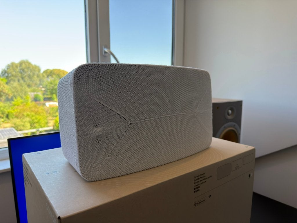 Sonos Five + Soundskins Hoes (wit), Audio, Tv en Foto, Luidsprekers, Ophalen, 120 tot 150 watt, Zo goed als nieuw, AUX-ingang