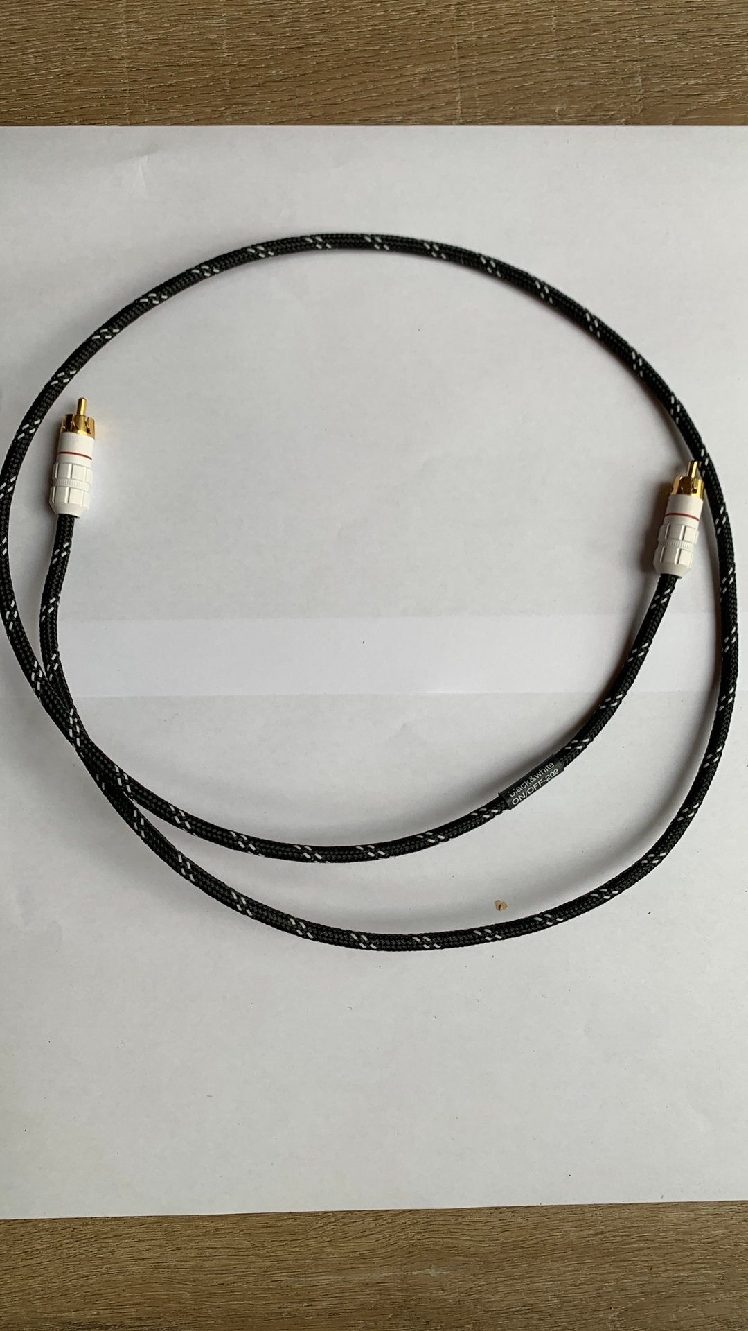 Das Monitor Rca-rca kabel 120 cm, Ophalen of Verzenden, Zo goed als nieuw, Minder dan 2 meter