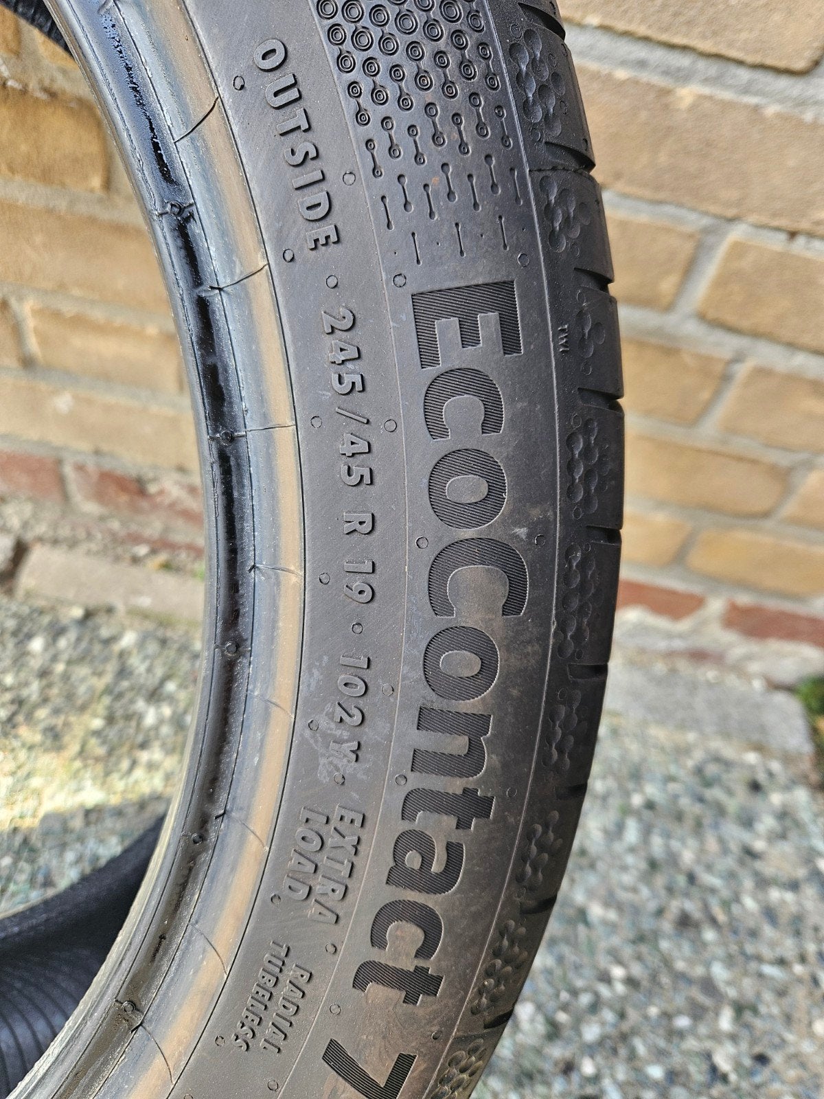 4x Nieuwe Continental EcoContact 7 245/45 R19/ 4000km, Auto-onderdelen, 245 mm, Nieuw, Band(en), Personenwagen