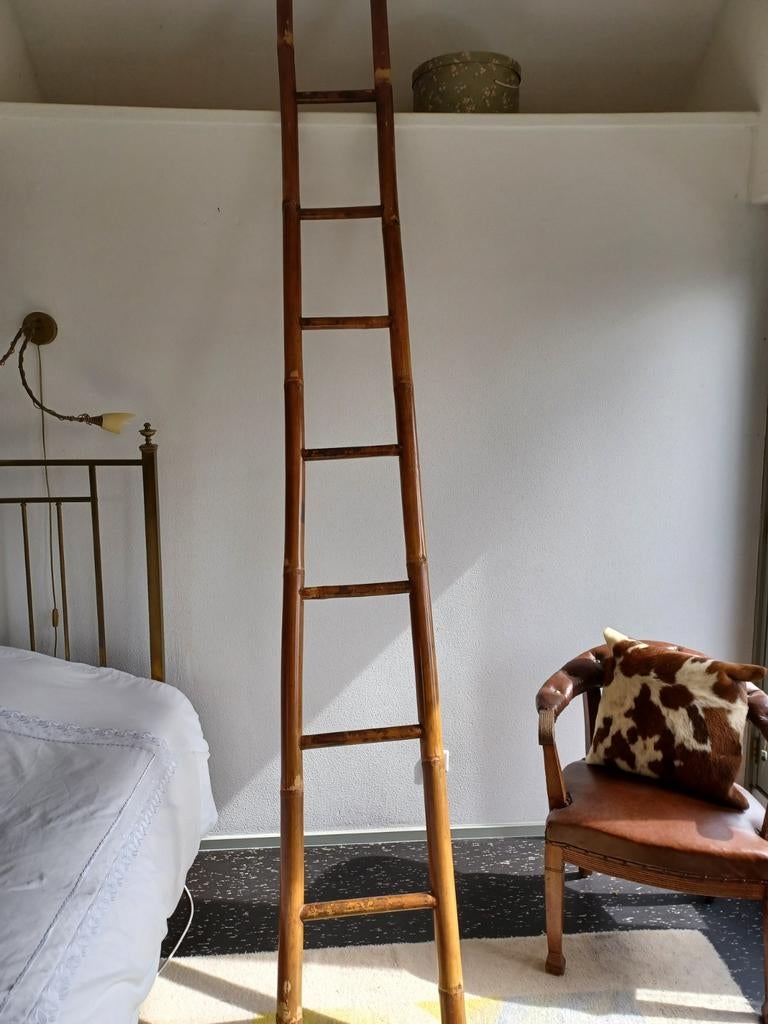 Bamboe ladder, Ophalen, Overige materialen, Bruin, Oosters