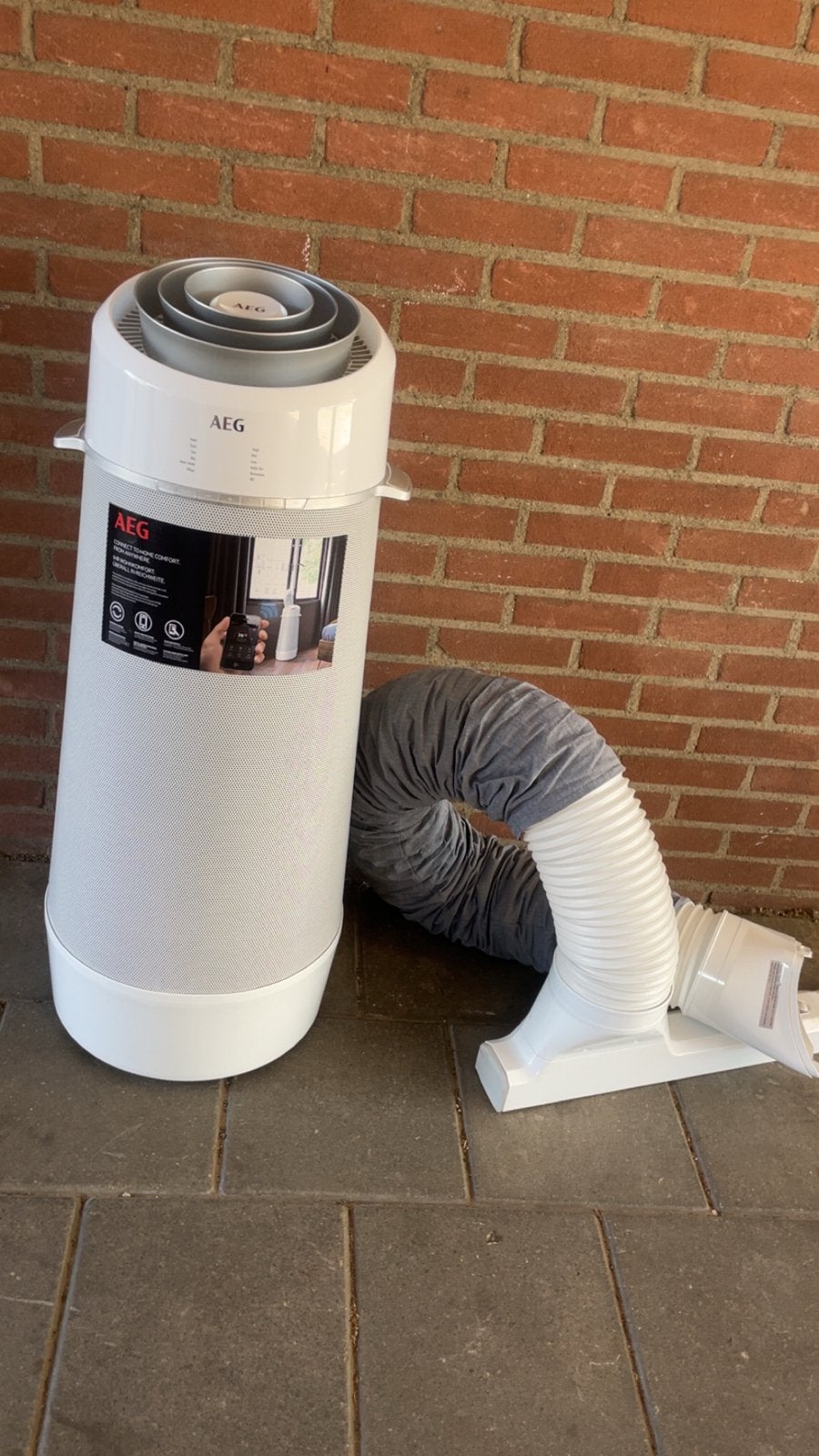 AEG PX71-265WT AirOundio 9K Mobiele Airco A+, Ophalen, 3 snelheden of meer, Zo goed als nieuw, Koelen en Ontvochtigen