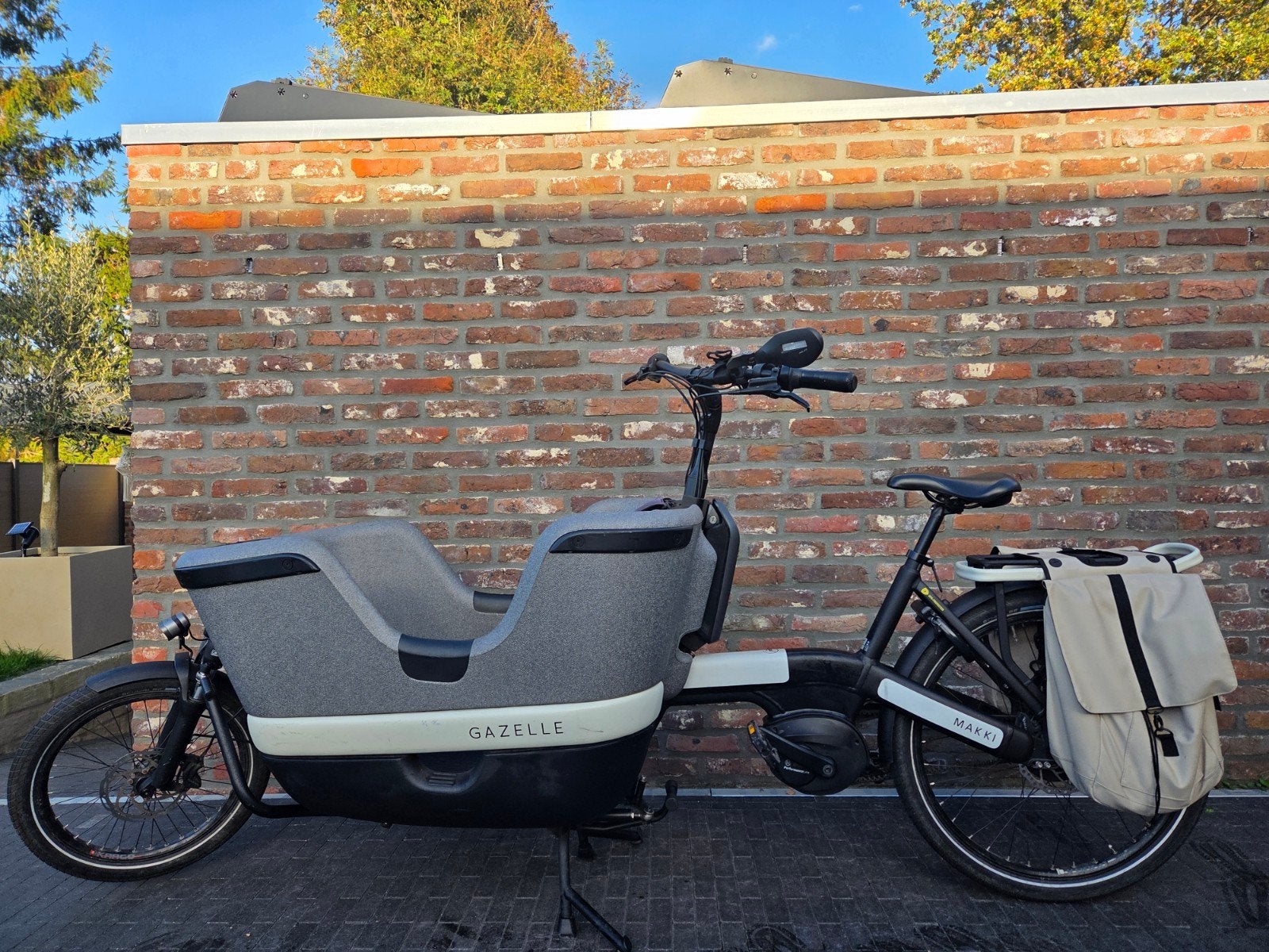 Gazelle Makki Load Connect 2023 met 500 accu, Ophalen, Huif, Zo goed als nieuw, 2 kinderen