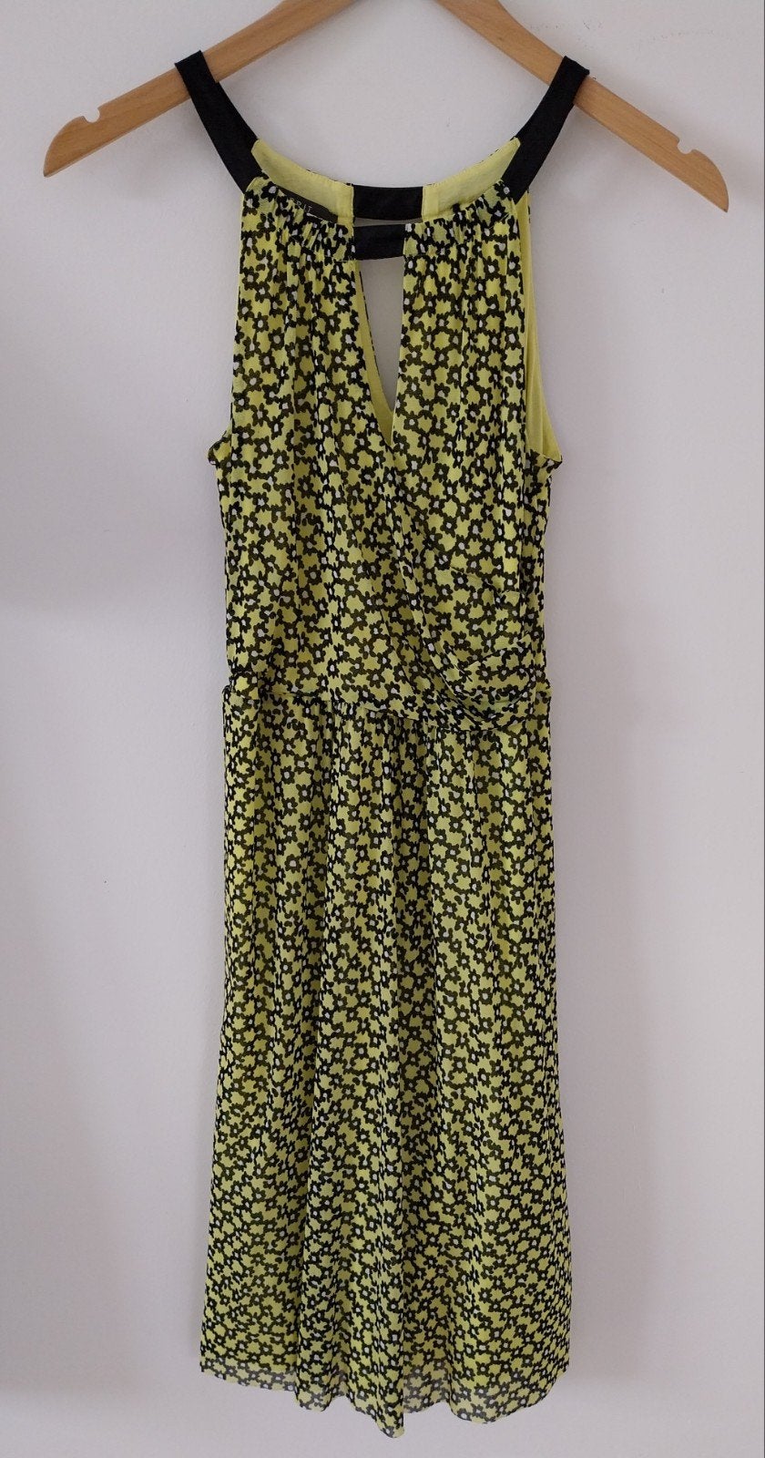 Jurk Esprit, geel/zwart, maat XS, Ophalen of Verzenden, Zo goed als nieuw, Maat 34 (XS) of kleiner, Zwart
