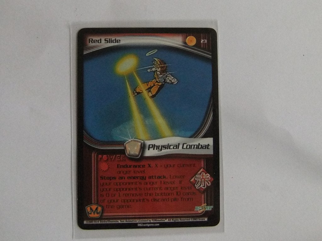 Dragon Ball Z TCG Red Slide Goku Kaart, Verzenden, Zo goed als nieuw, Losse kaart