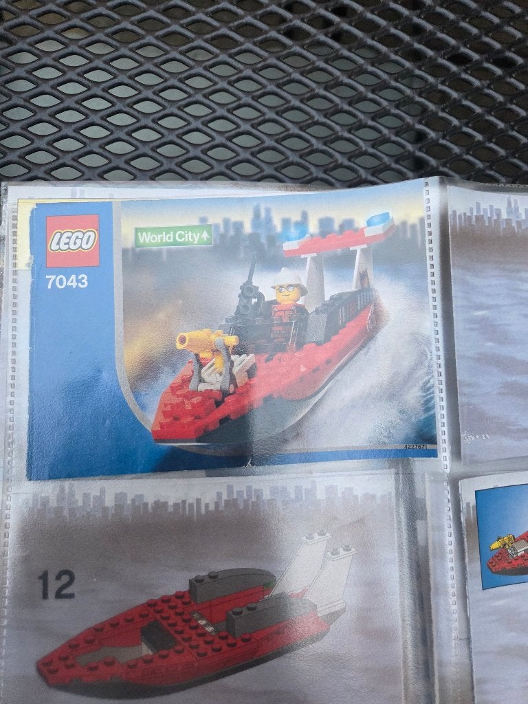 Lego 7043 Brandweer boot, Lego, Inclusief instructies, Ophalen of Verzenden, Complete set