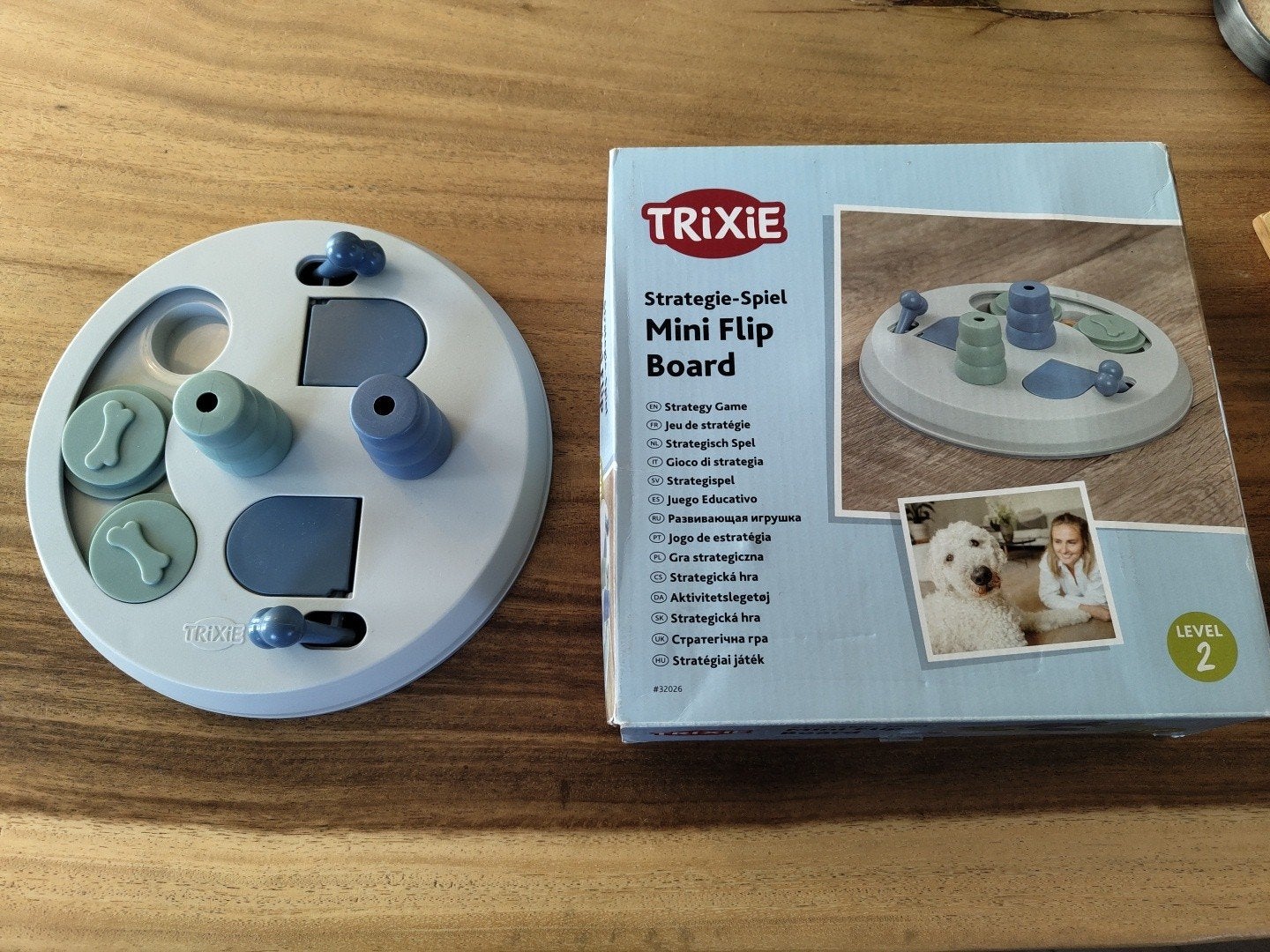 Spel voor honden met  - Trixie mini flip board level 2, Trixie, Ophalen of Verzenden, Zo goed als nieuw, Hondenspeelgoed