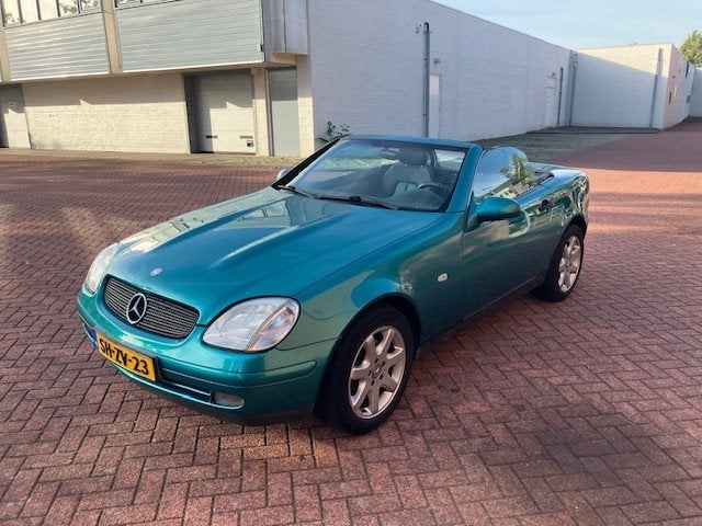 Mercedes-Benz SLK 2.0 Slk200 Roadster 1997 Groen, Auto's, 1998 cc, 4 cilinders, Cabriolet, Overige kleuren