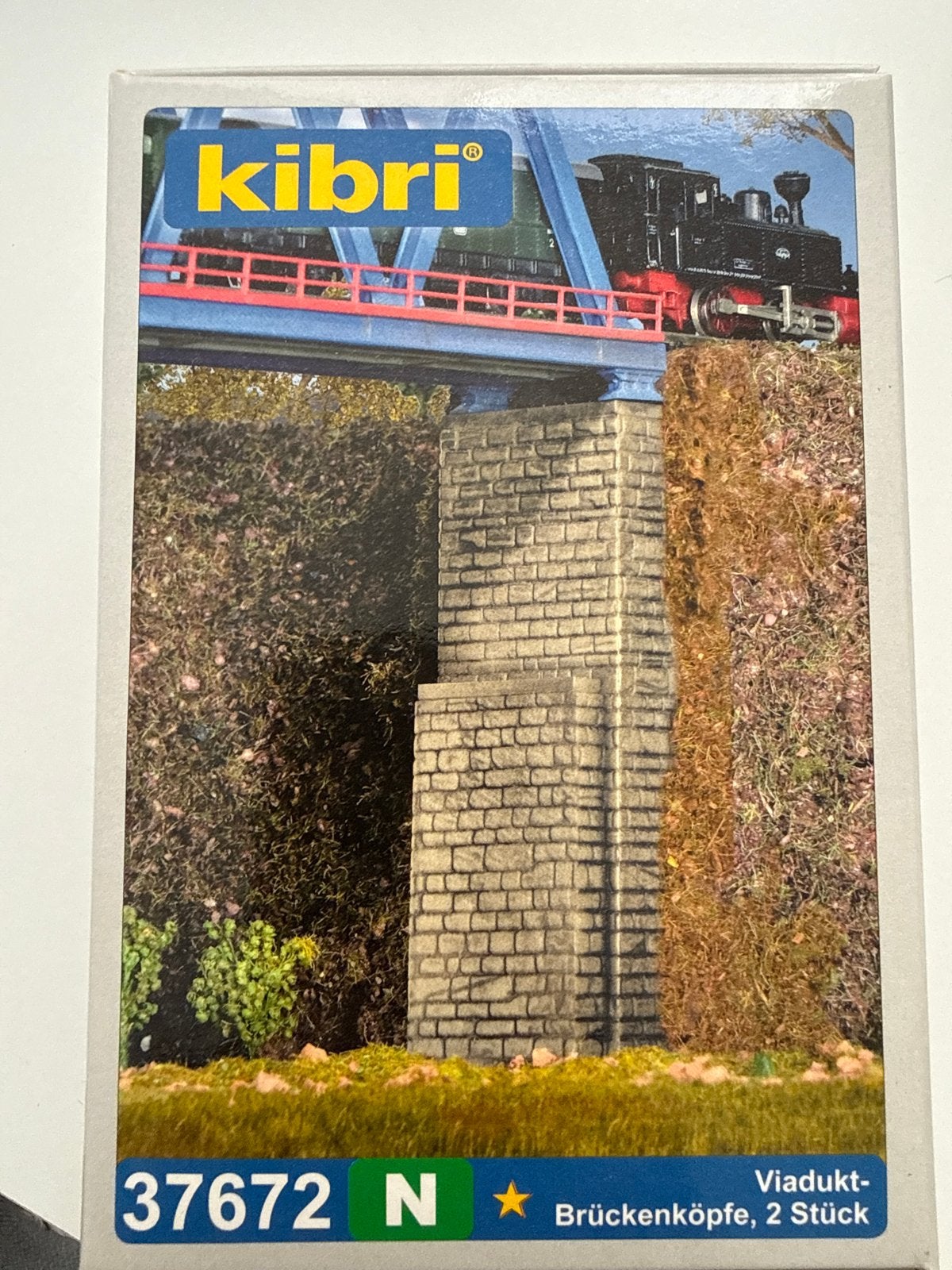 Kibri 37672 N Viadukt-Brückenköpfe - Nieuw in doos, Overige merken, Gelijkstroom of Wisselstroom, Brug, Tunnel of Gebouw, Nieuw