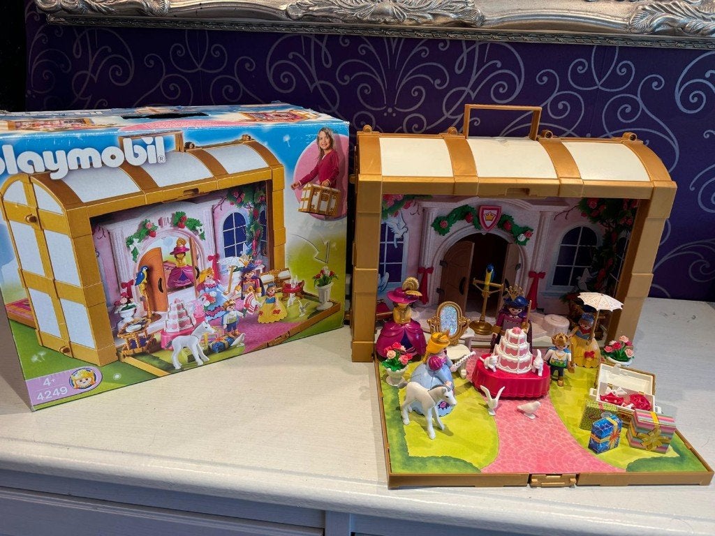 Playmobil Prinsessenkasteel Draagbaar (4249), Gebouw, Complete set, Ophalen of Verzenden, Zo goed als nieuw