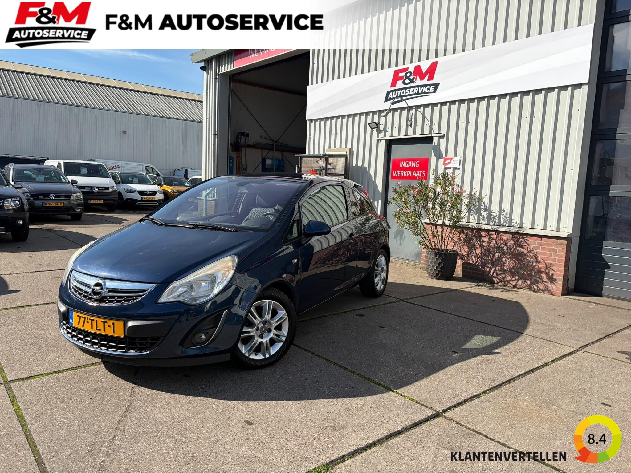Opel Corsa 1.4-16V Cosmo Clima, cruise, stoel-stuurverwarmin, Voorwielaandrijving, Euro 5, Blauw, Origineel Nederlands