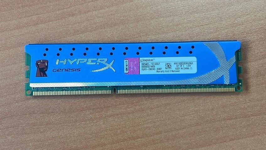 Kingston HyperX Genesis 2GB DDR3 RAM geheugen, Gebruikt, DDR3, Ophalen of Verzenden, Desktop