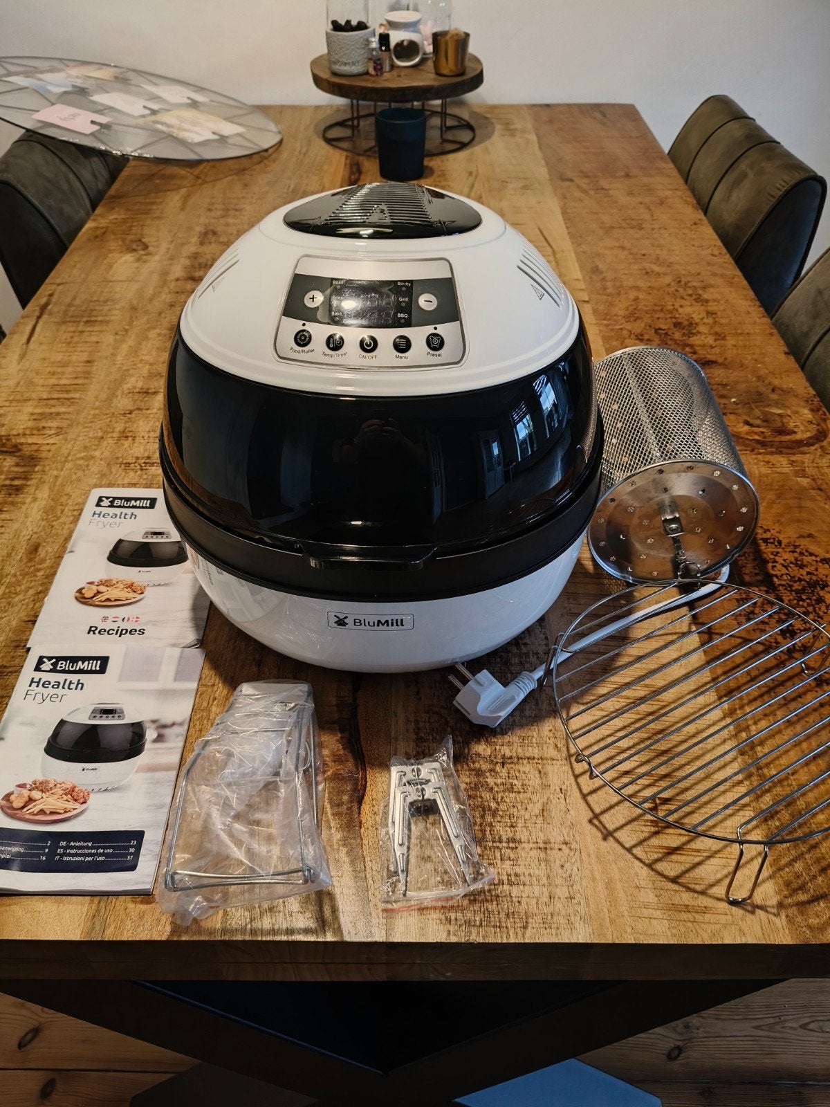 BluMill Health Fryer - Gezond Frituren en Meer!, Ophalen of Verzenden, Zo goed als nieuw, Airfryer