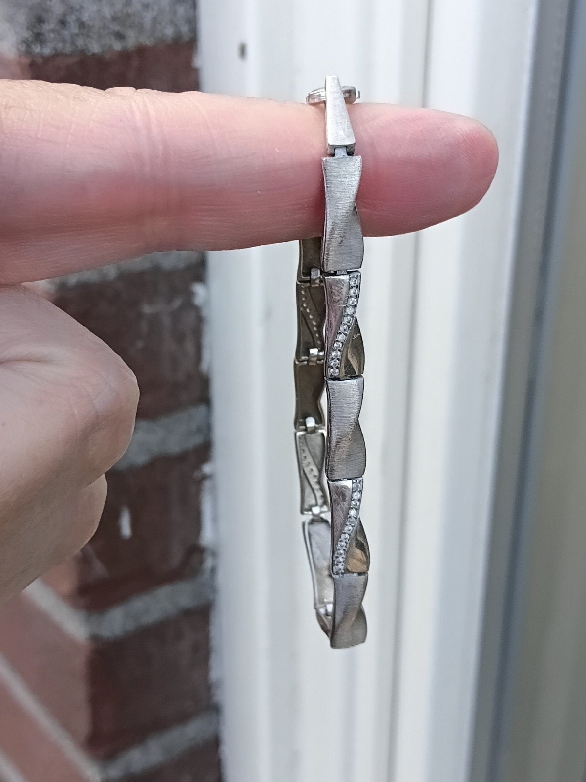 mooie zilveren armband, Sieraden, Tassen en Uiterlijk, Ophalen of Verzenden, Zilver, Armband