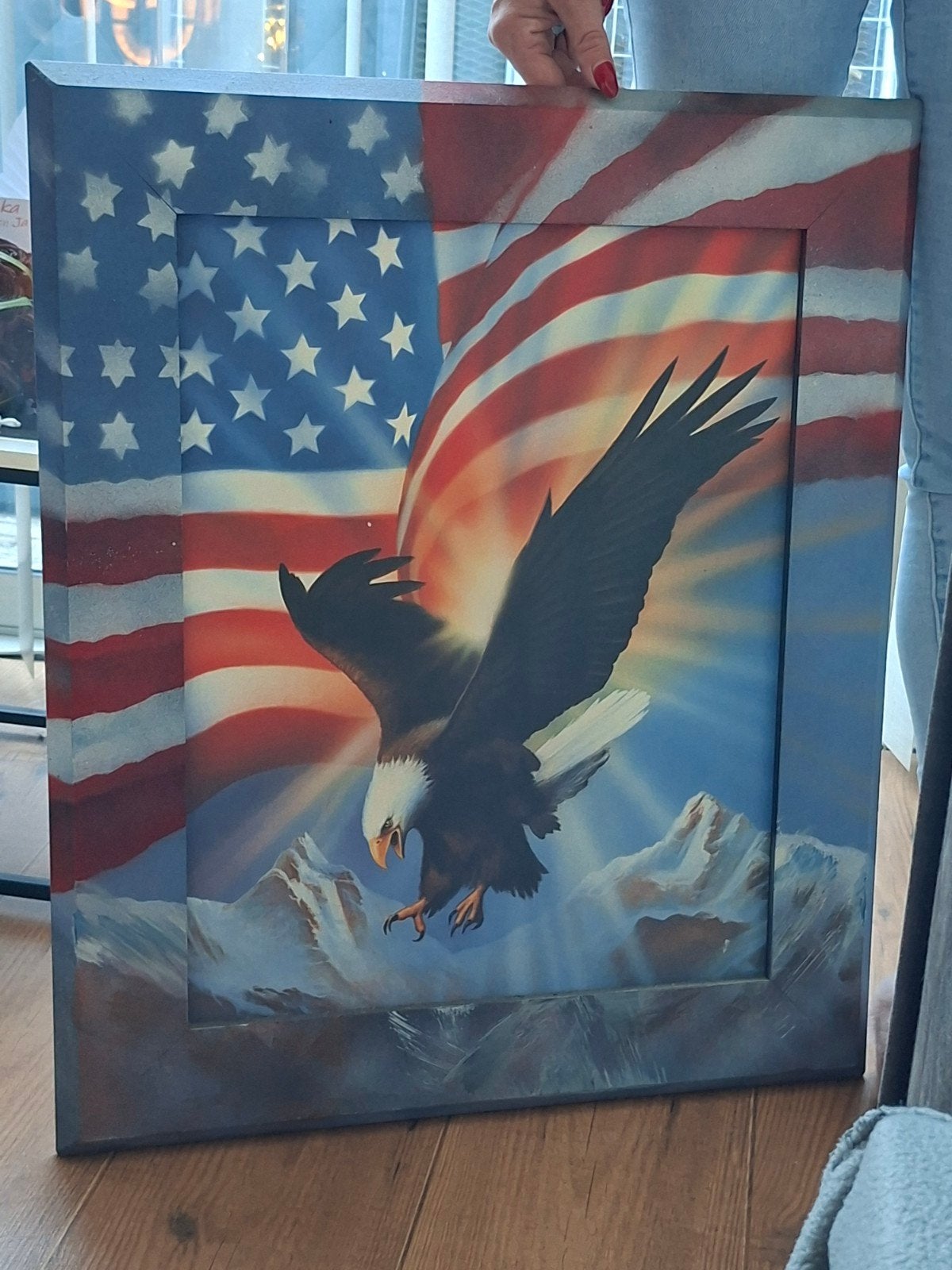 Amerikaanse Adelaar Schilderij - Olieverf op Doek, Ophalen