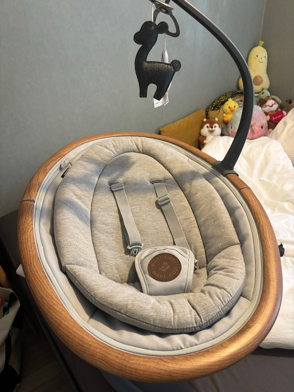 Maxi Cosi Elektrische Wipstoel met Muziek en Beweging, Kinderen en Baby's, Wipstoel, Ophalen, Overige merken, Met gordel(s) of riempje(s)
