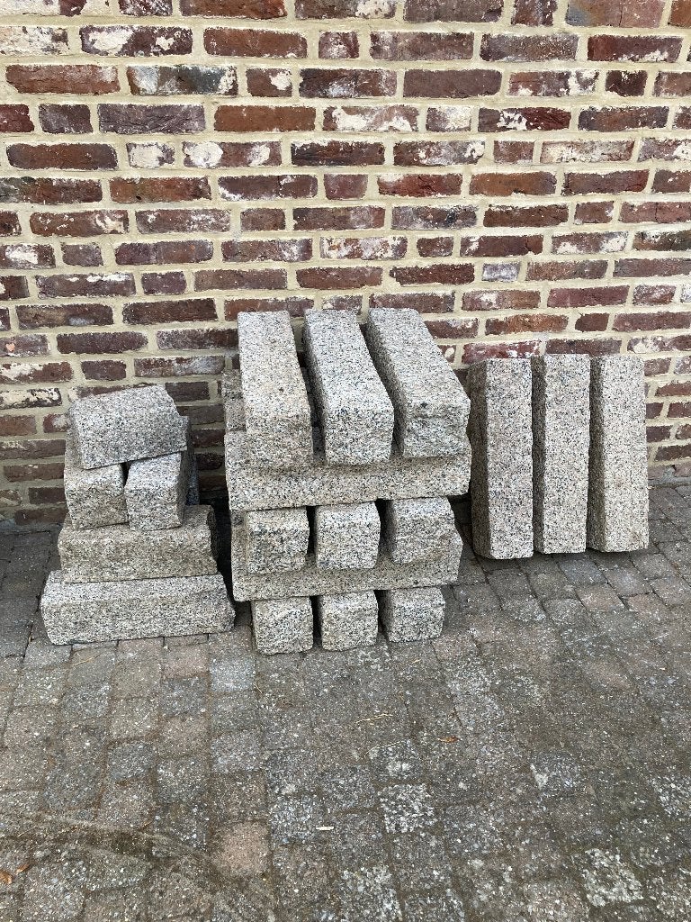 Stapelblokken graniet roze, Tuin en Terras, Ophalen, Blok, Zo goed als nieuw, Natuursteen