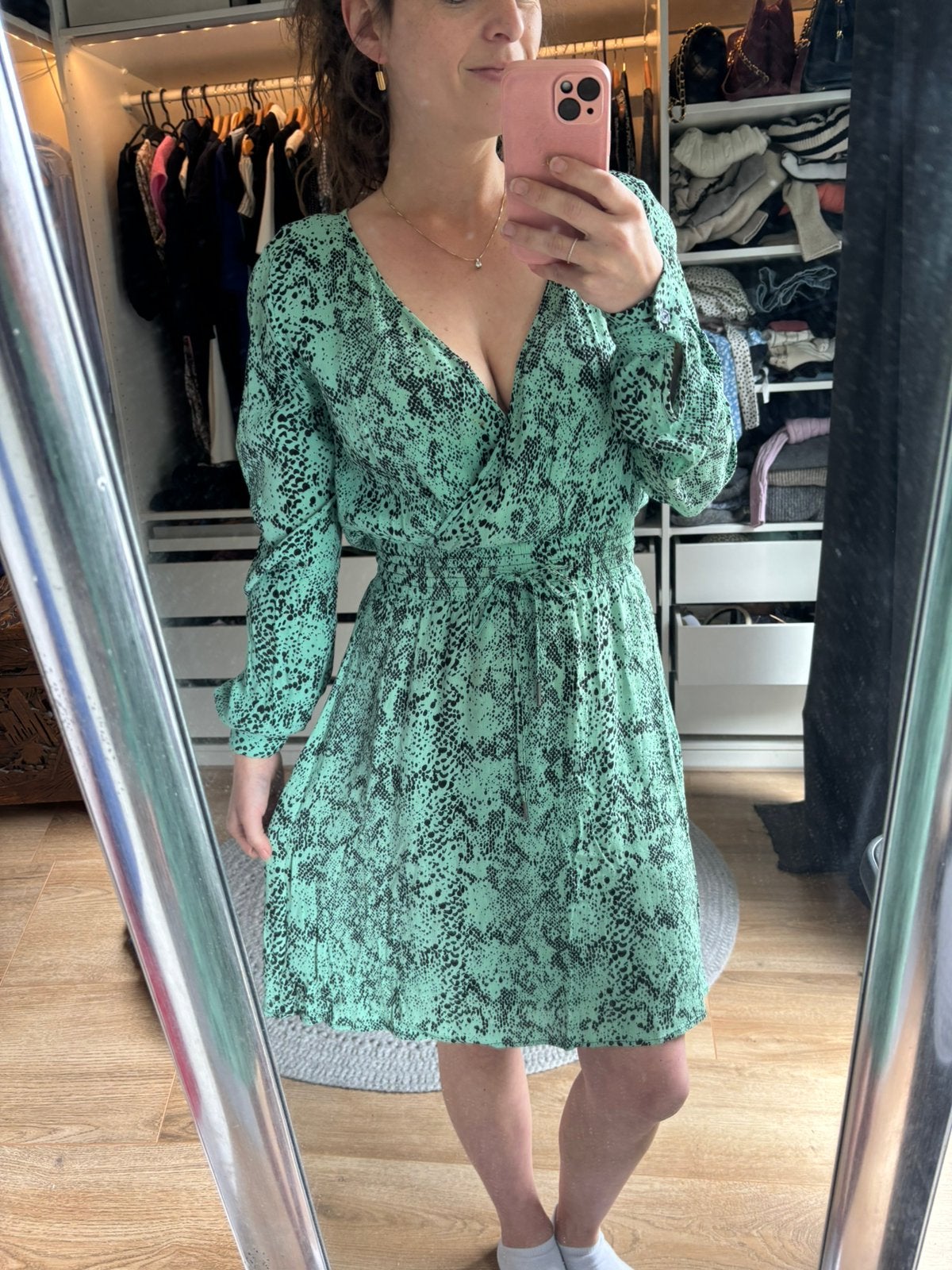 Distrikt Norrebro jurk groen - maat s, Kleding | Dames, Ophalen of Verzenden, Zo goed als nieuw, Maat 38/40 (M), Groen