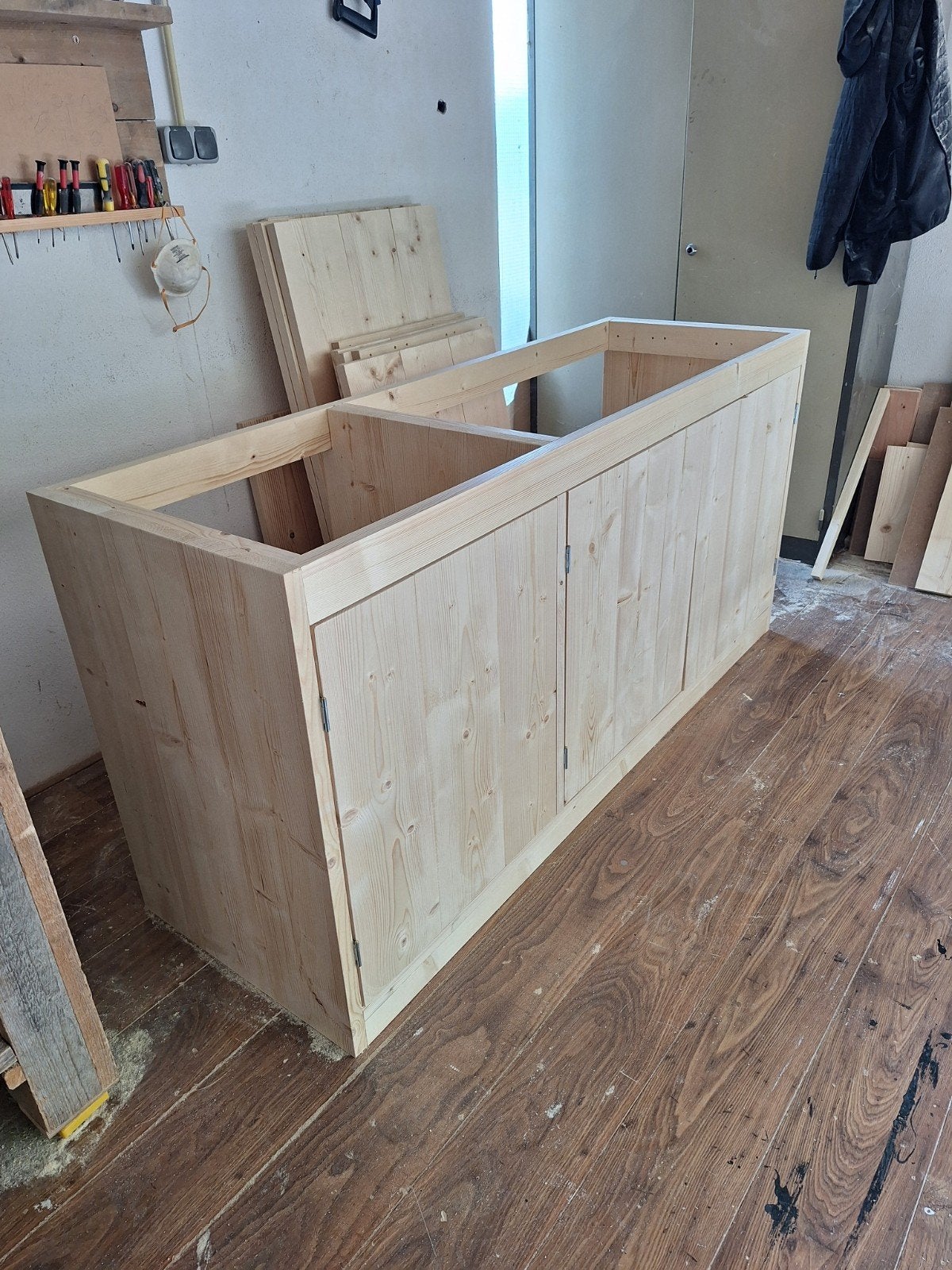 Keukenblok van terug gedroogd en geschaafd hout, Ophalen of Verzenden, Nieuw