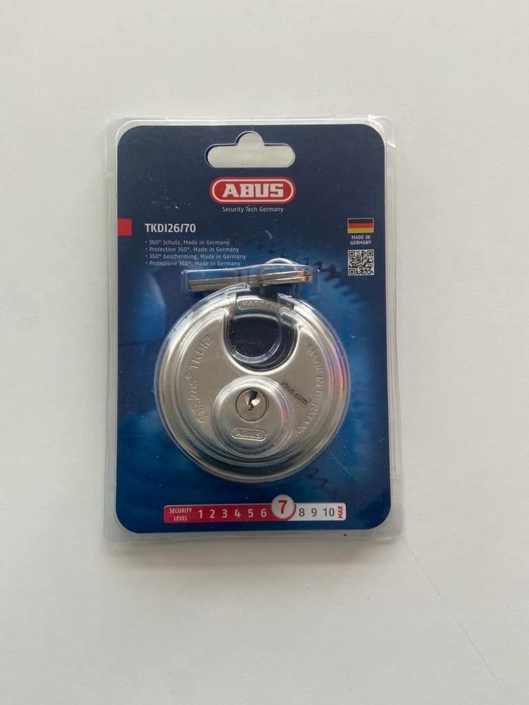 Abus 26/70 C Hangslot Diskus, ., Ophalen of Verzenden, Zo goed als nieuw, .