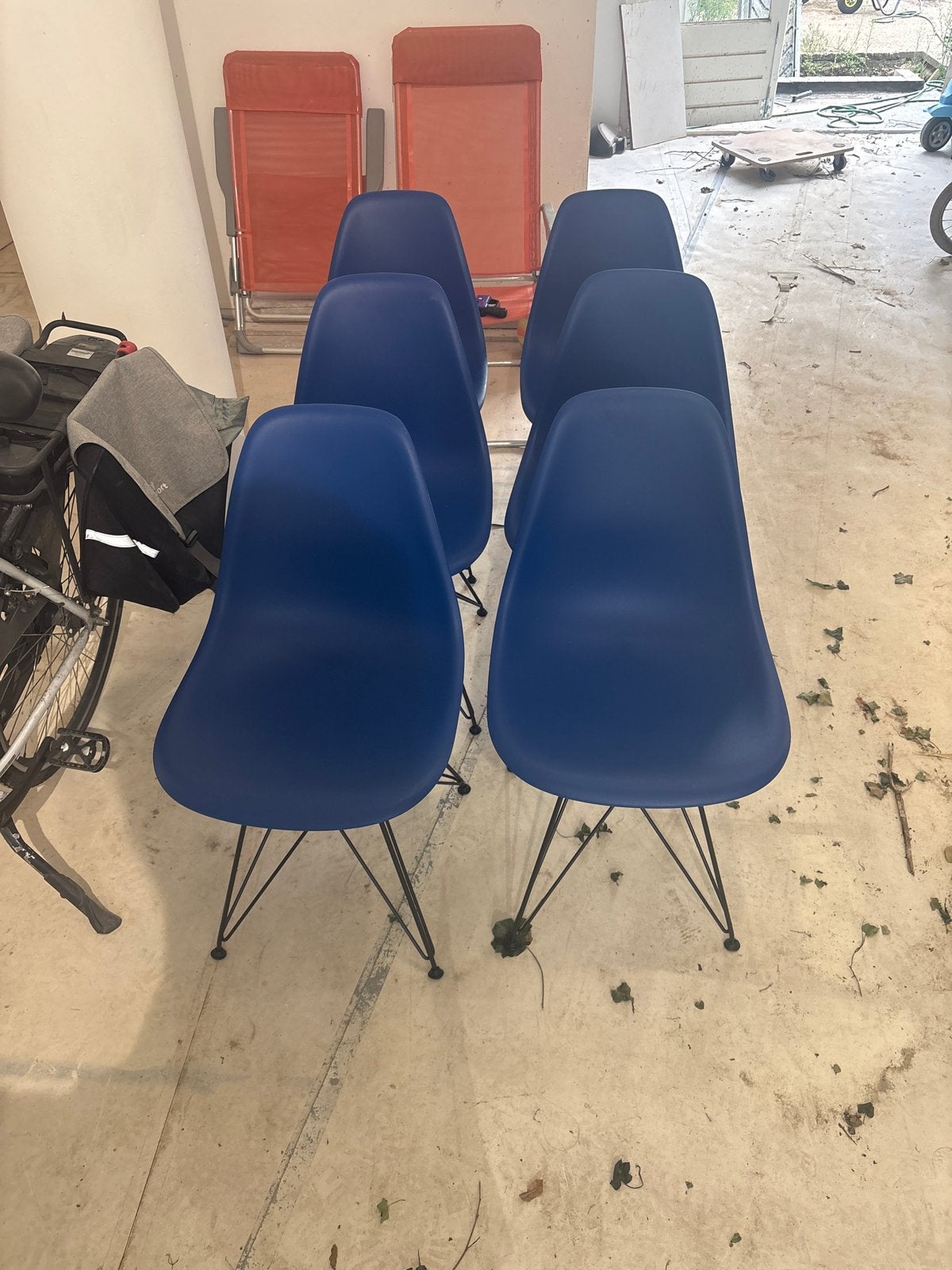 Vitra DSR, Ophalen, Kunststof, Blauw, Zo goed als nieuw