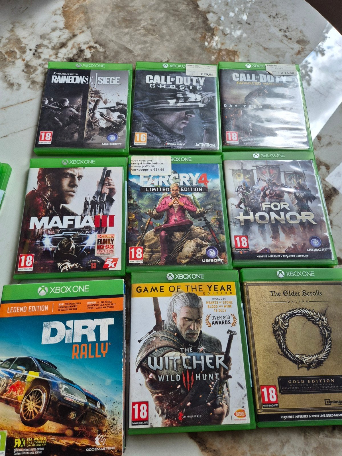 Xbox One Games: Battlefield, Call of Duty, The Witcher, Dirt, Online, Gebruikt, Vanaf 18 jaar, Shooter