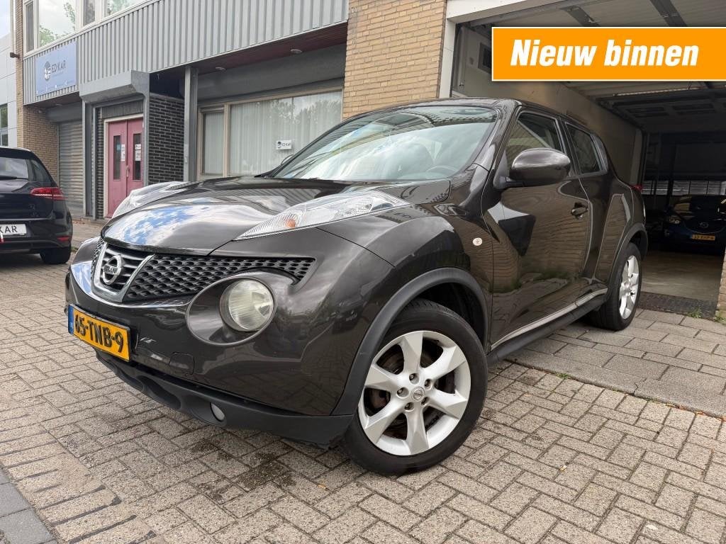 Nissan JUKE 1.6 Acenta clima 2DE EIG 17 inch NETTE AUTO RIJD, Euro 5, 4 cilinders, Bruin, 49 €/maand