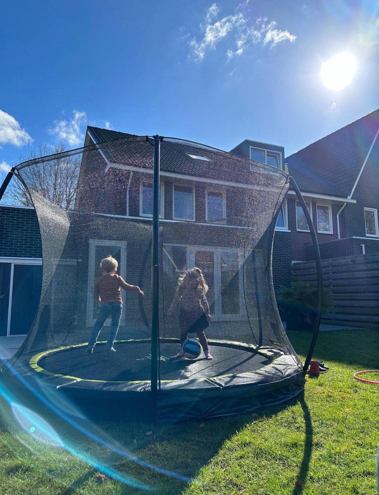 Inbouw trampoline Exit 305cm met net!, Kinderen en Baby's, Speelgoed | Buiten | Trampolines, Ophalen, Zo goed als nieuw