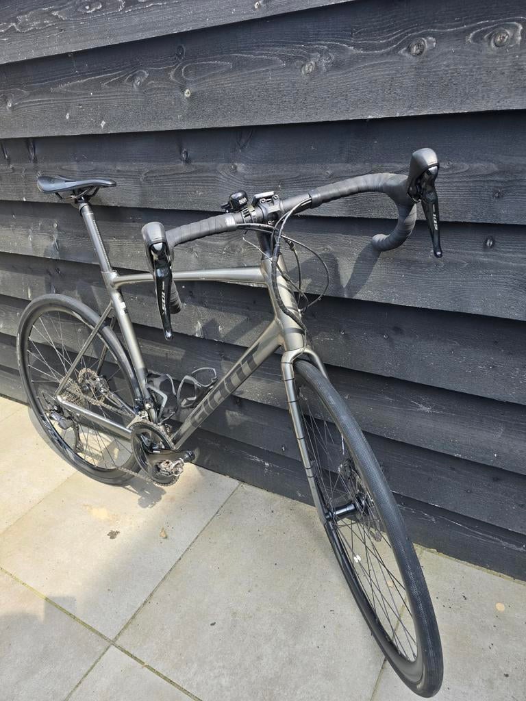 Giant Contend SL 1 Disc heren racefiets maat L, Fietsen en Brommers, Fietsen | Racefietsen, Ophalen, Aluminium, Giant, Zo goed als nieuw