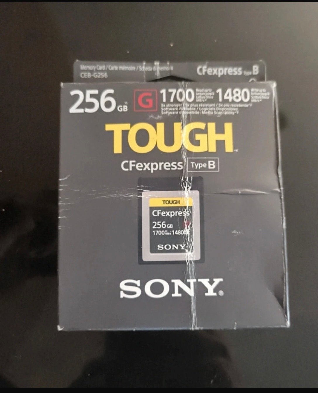 Sony CFexpress Type B 256GB TOUGH geheugenkaart, Audio, Tv en Foto, Fotografie | Geheugenkaarten, CFexpress Type B, Ophalen of Verzenden