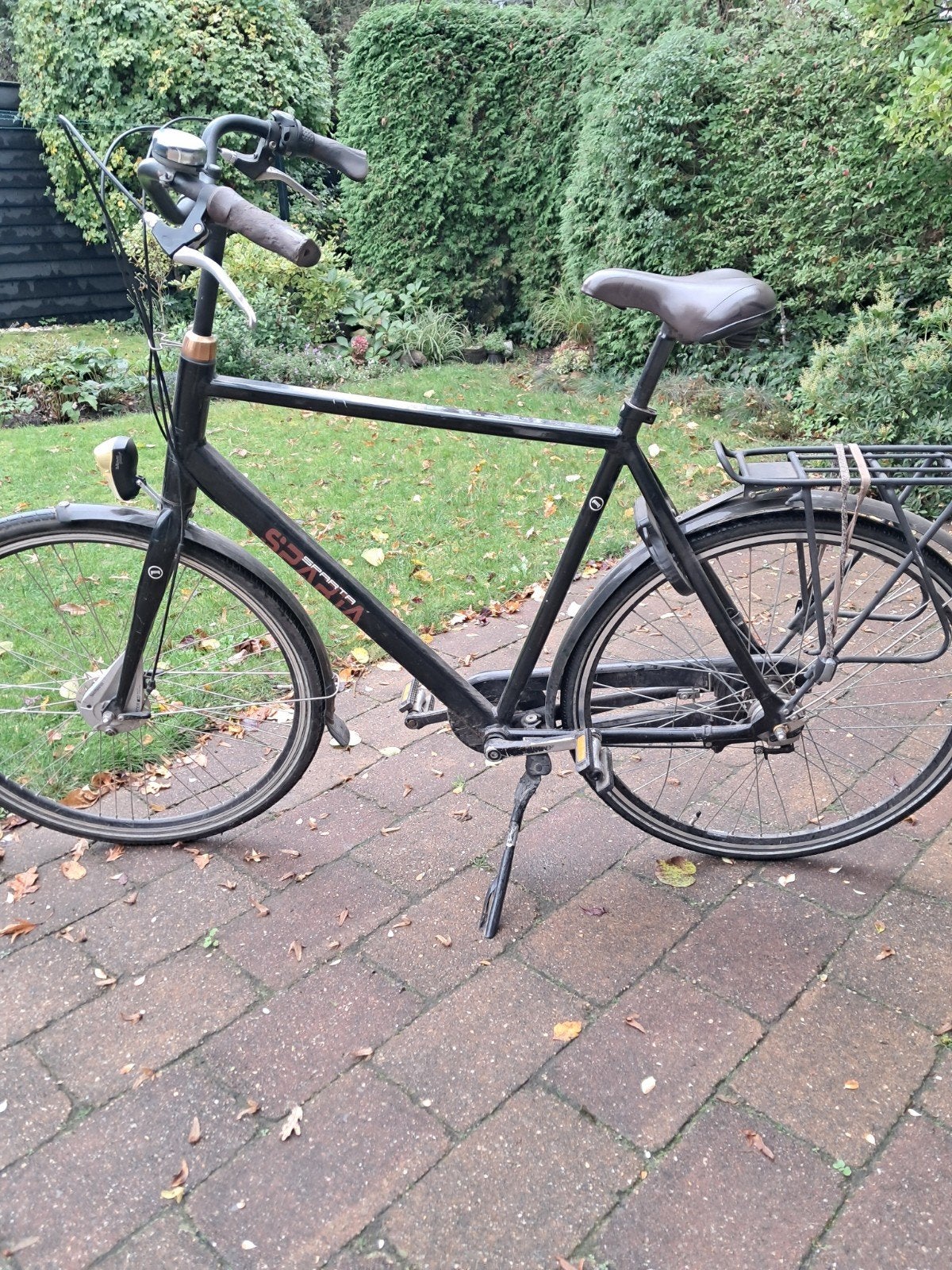 Sparta stadsfiets, 60 cm, zwart, gebruikt, Fietsen en Brommers, Ophalen, Sparta, Gebruikt, Versnellingen