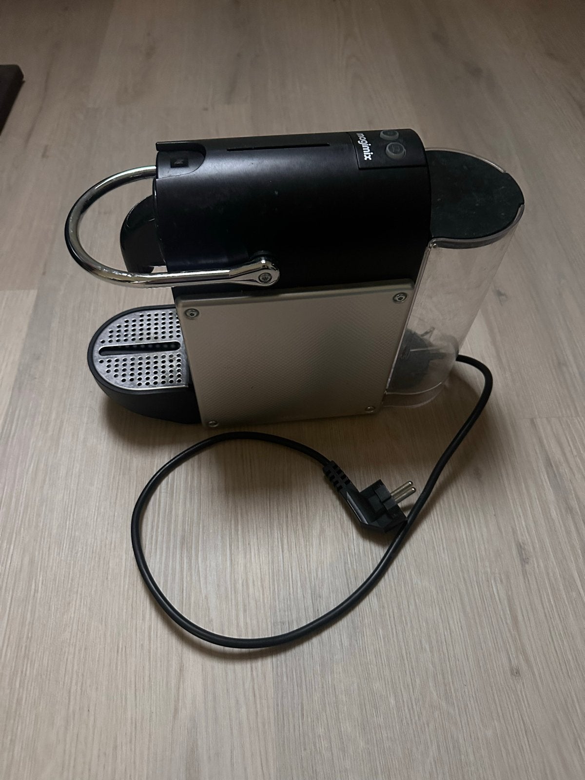 Nespresso Magimix koffiemachine, Ophalen, Gebruikt, Koffiemachine, Koffiepads en cups