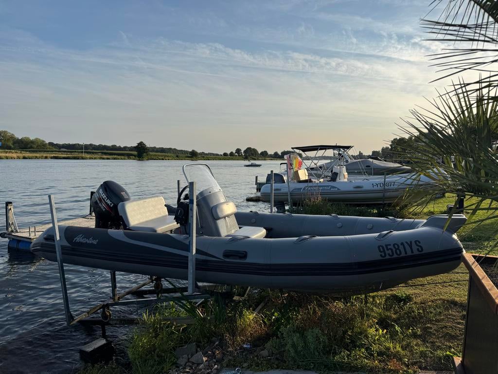 Adventure Rib V-550 2013 Suzuki 50pk 4takt met Pega trailer, Ophalen, Gebruikt, Benzine, Overige materialen