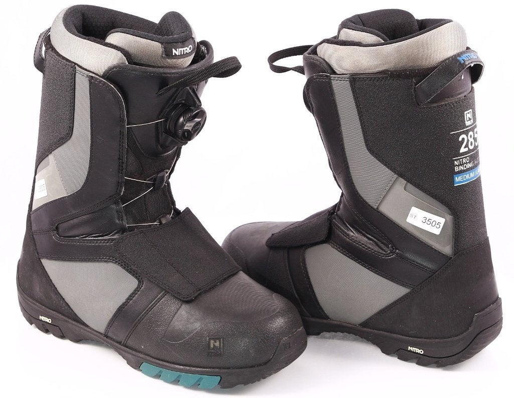 44 45 47,5 EU snowboardschoenen NITRO AGENT BOA 2024, Black, Verzenden, Gebruikt, Schoenen
