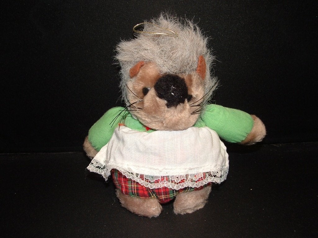 VINTAGE HARMS EGEL BOL PLUCHE BEIGE MET BRUIN, Ophalen of Verzenden, Nieuw, Overige typen