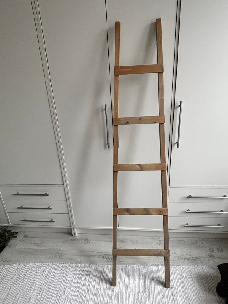 Decoratie ladder, Huis en Inrichting, Woonaccessoires | Overige, Ophalen, Gebruikt, Bruin, Hout